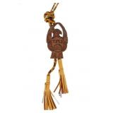 NW Coast Hand Carved Wood Thunderbird Bolo Tie