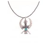 Navajo Melissa Yazzie Sterling Knifewing Choker