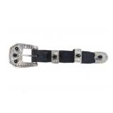 Navajo Dinï¿½ Margie Mull Sterling Onyx Ranger
