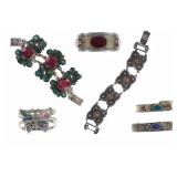 Mexican Silver & Multistone Bracelet Collection