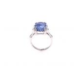 GIA Sri Lanka Sapphire VS2 Diamond 18k Gold Ring