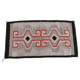 Toadlena Two Grey Hills Pattern Woven Rug