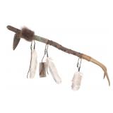 Chippewa/ Cree Beaded Spearhead Spontoon War Club
