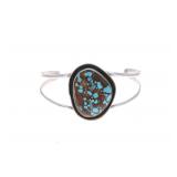 Navajo C. Begay Sterling Silver Turquoise Bracelet