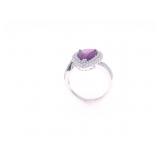 RARE UNHEATED Kashmir Sapphire Diamond Ring