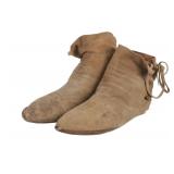 Blackfeet Chief Little Dog Owned Hide Moccasins