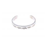 20th C. Navajo Sterling Silver Stamped Bracelet