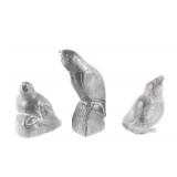Inuit Carved Steatite Avian Sculpture Collection
