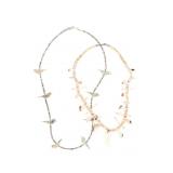 Zuni Heishi & Shell Bird Fetish Necklaces c. 1950-