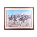 Frederic Remington "Dismounted" Framed Print