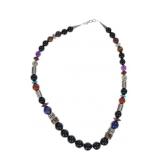 Navajo Tommy Singer Multistone Sterling Necklace