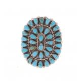 Navajo Marco Begaye Petite Point Turquoise Ring