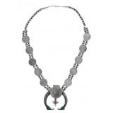 Navajo Liberty Dollar Squash Blossom Necklace