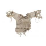 Beaded Indian Brain Tanned Hide Childs Dress 1930s