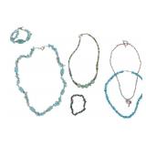 Navajo Variety Turquoise & Mosaic Inlay Jewelry