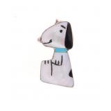 Zuni Mother of Pearl Inlay Mosaic Snoopy Pin