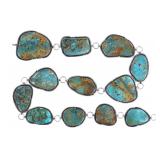 Esther Wood (Navajo, 1946) Blue Gem Turquoise Belt