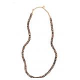 Venetian "Skunk" Eye Glass Trade Bead Necklace