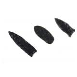 Lake Co., Oregon Napped Obsidian Projectile Points