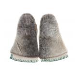 Alaskan Seal Skin and Leather Mittens, 1970s-1980s