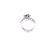 GIA RARE NO HEAT 1.67ct Sapphire VS2 Diamond Ring
