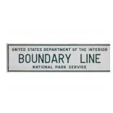 Original Yellowstone National Park Boundary Sign