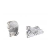 Inuit Carved Steatite Beaver Sculptures c. 1930-