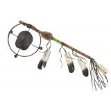 Chippewa Cree Turtle Shell Hoop Dance Stick
