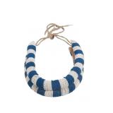 19th-C. Osage Indian Pony Bead Collar RARE