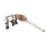 Plains Indians Coyote Antler Medicine Rattle Stick