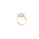 Beautiful VS2 Natural Diamond 18k Yellow Gold Ring