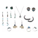 Puebloan Sterling Silver & Turquoise Jewelry