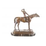 ca. 1849-1878 Piette-Jules Mene Bronze Jockey