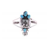 Navajo Doris Smallcanyon (1949) Kachina Cuff 1970