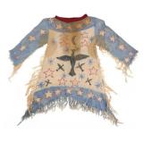 c.1890 Ghost Dance Painted Shirt ex-Yankton Museum