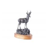 Original Signed Gary Schildt Bronze Pronghorn