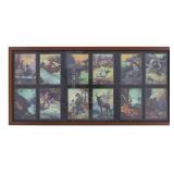 H. Hintermeister Twelve Framed Hunting Prints (12)