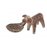 Acoma Pueblo Dog Effigy & Ladle 1920-1930s (2)