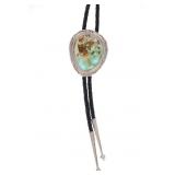 Navajo Dinï¿½ Bernadine Begay Tsosie Turquoise Bolo