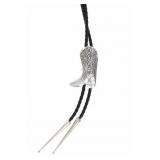 Vintage Navajo Sterling Silver Boot Bolo Tie