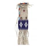 19th-Century Blackfeet Beaded Pipe Bag ex-Montana