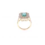 OPULENT 2.49ct Emerald 14k Yellow Gold Ring