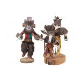 Hopi Hemis & White Ogre Pair Kachina Dancers