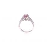 1.72ct Sapphire VS2 Diamond 14k White Gold Ring