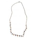 Navajo Heishi Bird Fetish Effigy Necklace c. 1920s