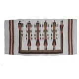 Vintage Navajo Style Dinï¿½ Yei Wool Rug Runner