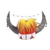 Early Blackfeet Split Buffalo Horn Headdress c1950