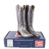 Tony Lama Leather & Full Quill Ostrich Men