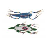 Lakota Sioux Beaded Umbilical Cord Fetishes (2)