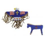 Plains Beaded Umbilical Fetishes 20th Century (2)